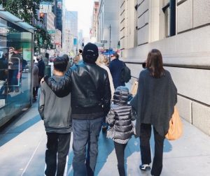 권상우-가족- 뒷모습